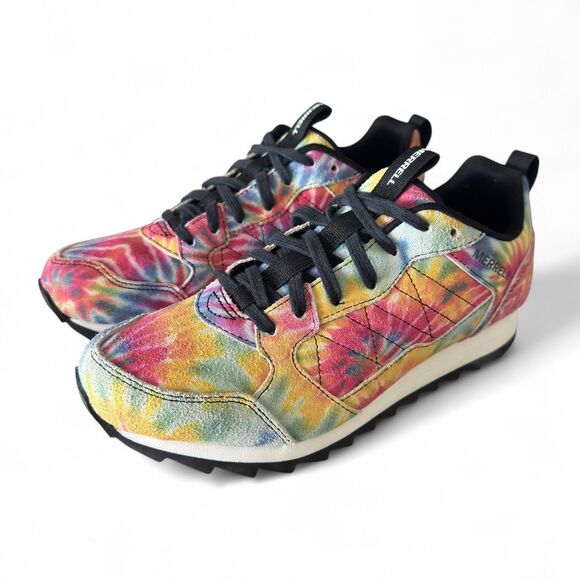 Merrell Alpine Tie Dye Rainbow Suede Sneakers Mens 8 / Women's 9.5 J002271 - Picture 2 of 11